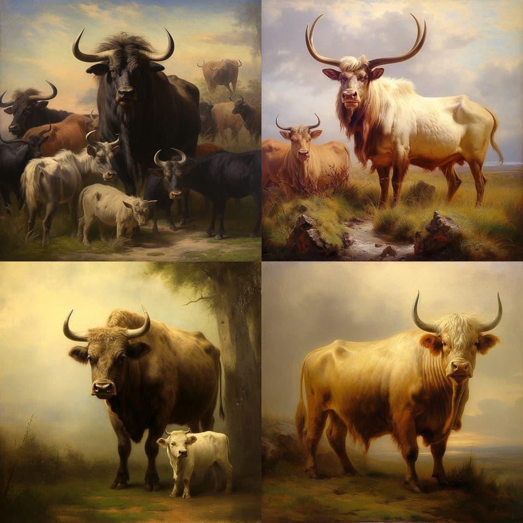 Rosa Bonheur style, Midjourney V5.1, render 1 of 4