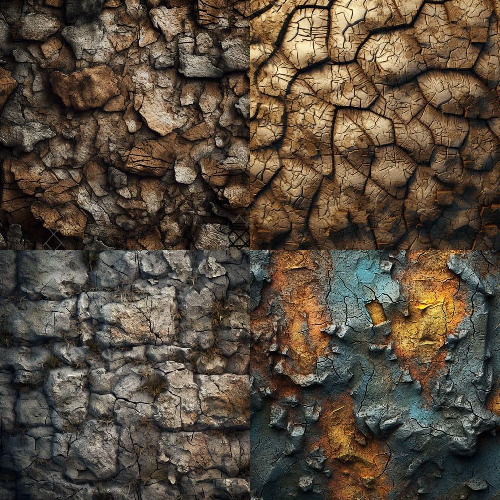 Rough texture style, Midjourney V5.1, render 1 of 4