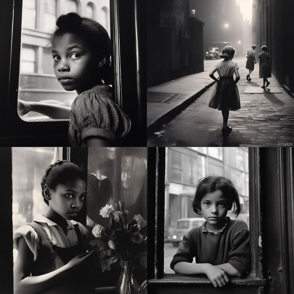 Roy DeCarava style, Midjourney V5.1, render 1 of 4