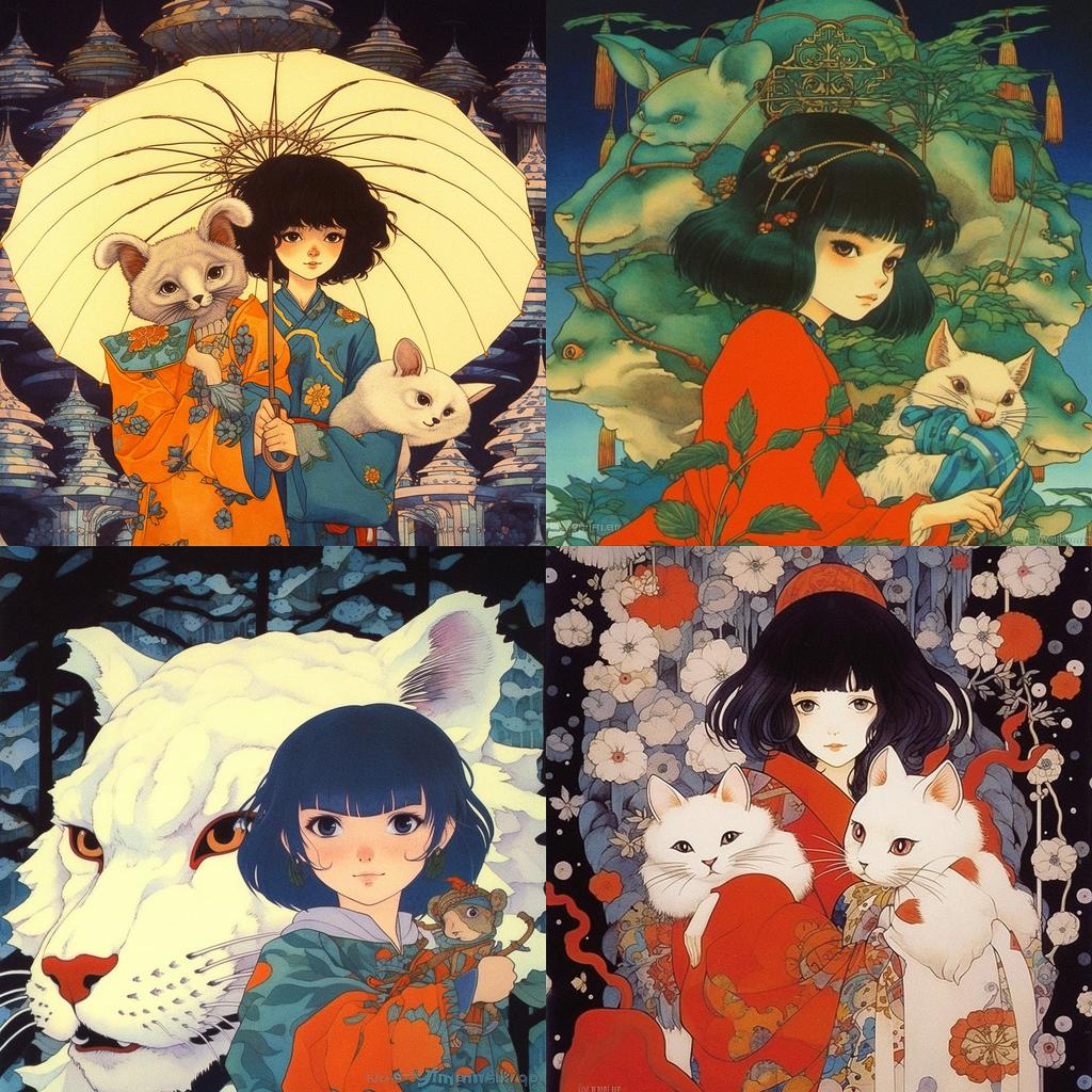 Rumiko Takahashi style, Midjourney V5.1, render 1 of 4