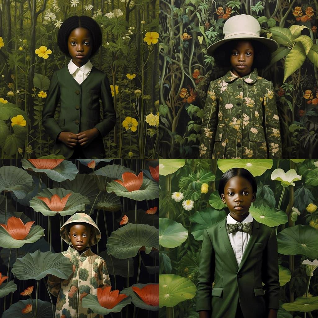 Ruud van Empel style, Midjourney V5.1, render 1 of 4