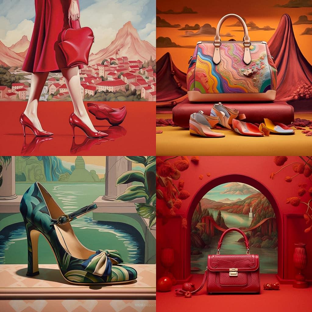 Salvatore Ferragamo style, Midjourney V5.1, render 1 of 4