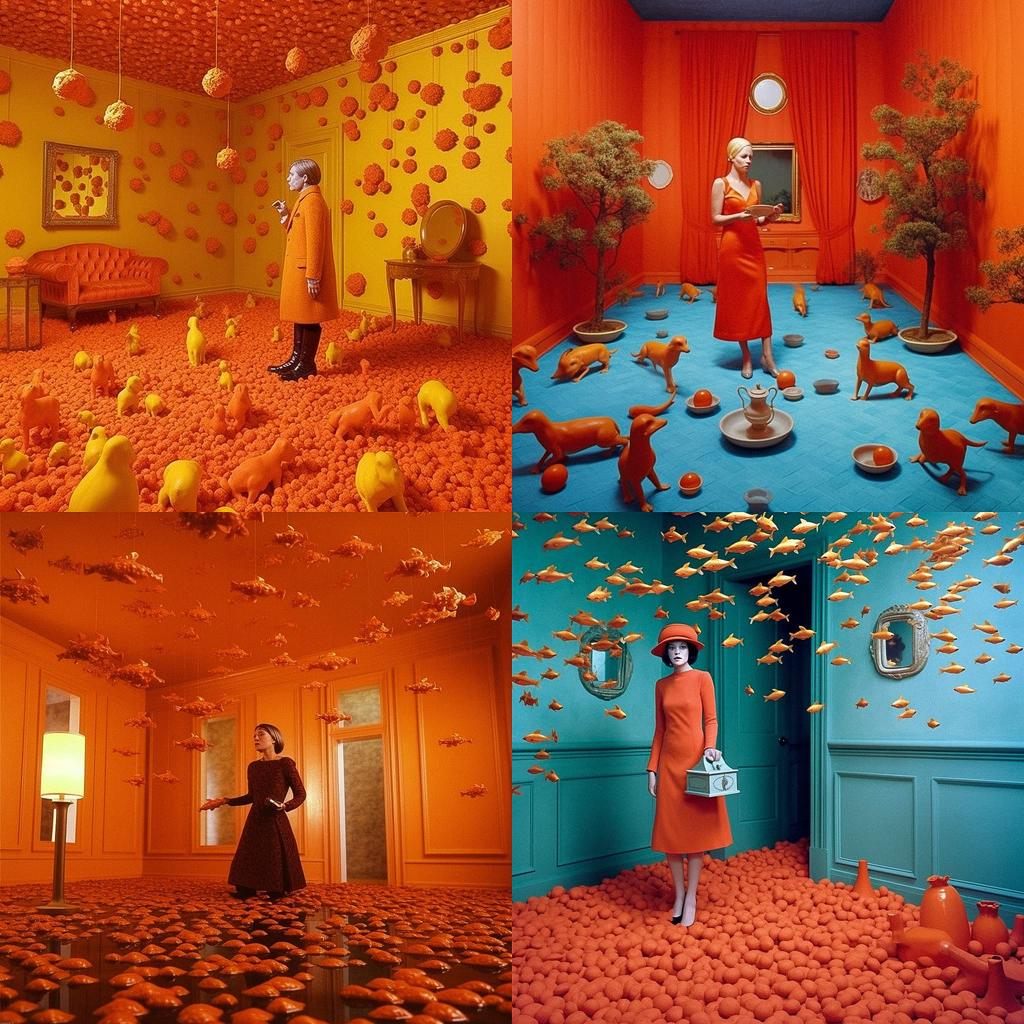 Sandy Skoglund style, Midjourney V5.1, render 1 of 4