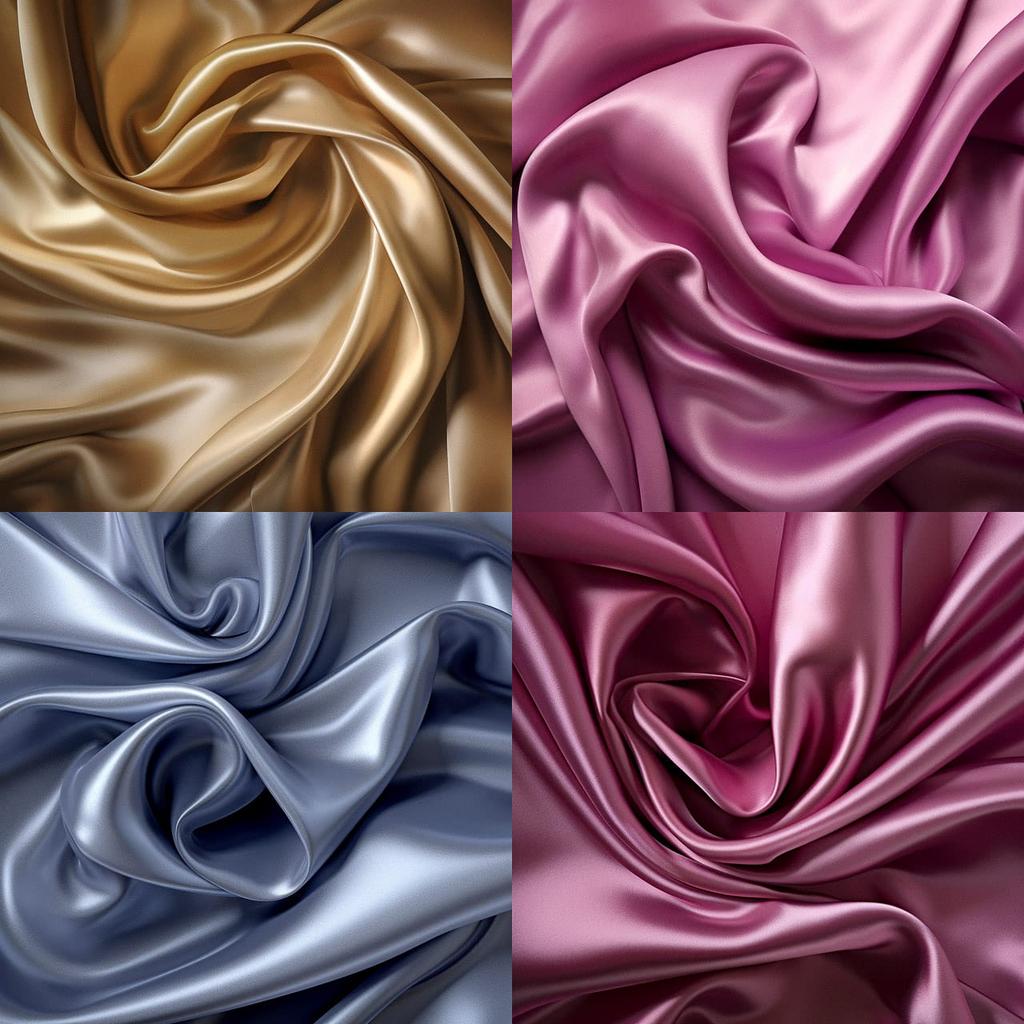 Satin texture style, Midjourney V5.1, render 1 of 4