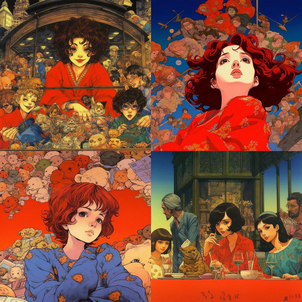 Satoshi Kon style, Midjourney V5.1, render 1 of 4