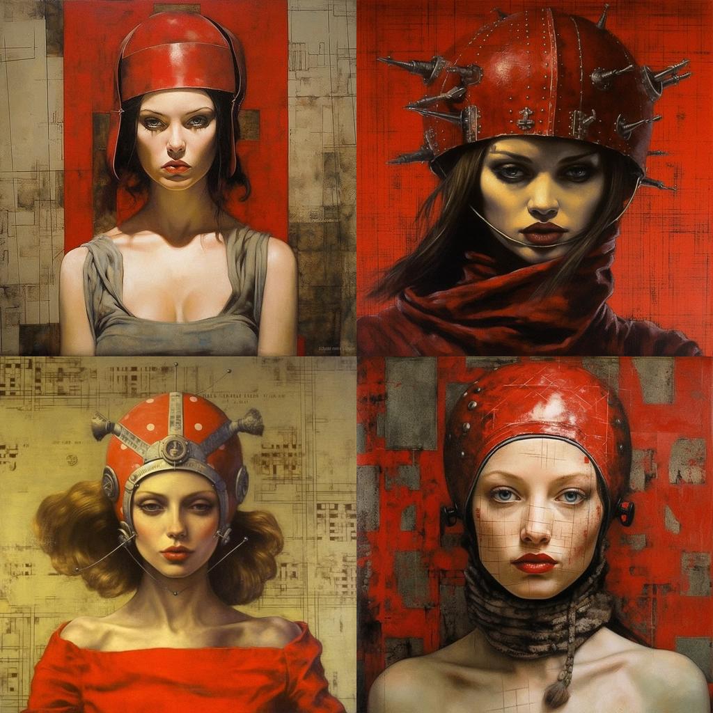 Saturno Butto style, Midjourney V5.1, render 1 of 4