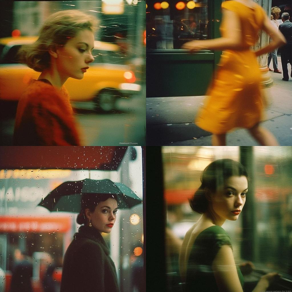Saul Leiter style, Midjourney V5.1, render 1 of 4