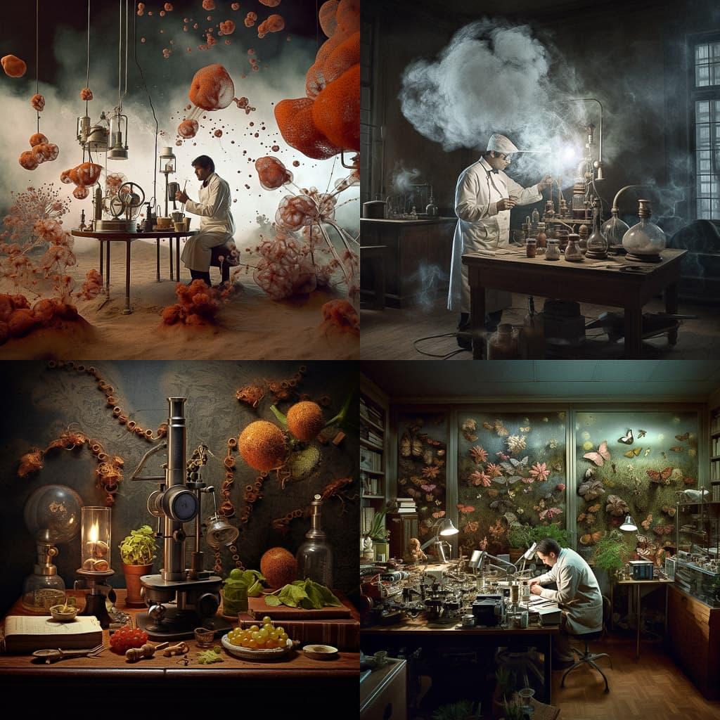Scientific photography style, Midjourney V5.1, render 1 of 4