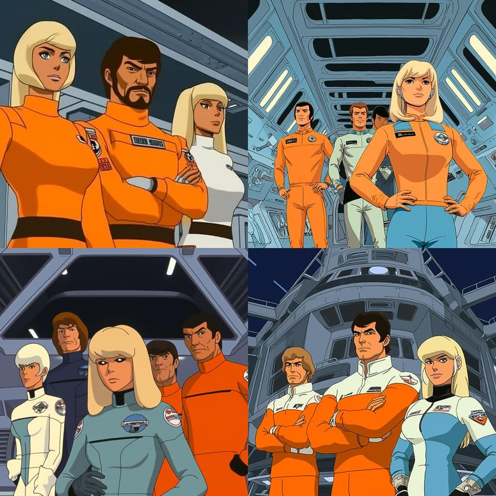 Sealab 2021 style, Midjourney V5.1, render 1 of 4