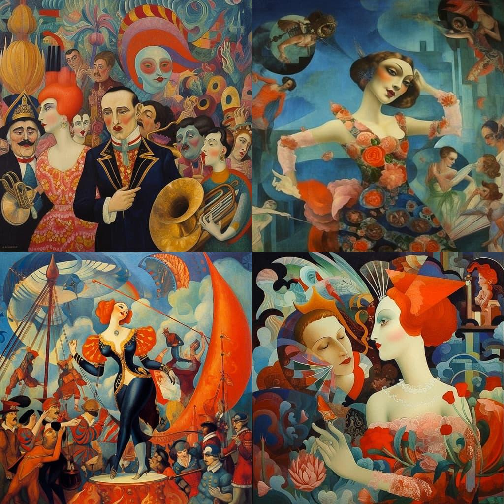 Sergei Diaghilev style, Midjourney V5.1, render 1 of 4