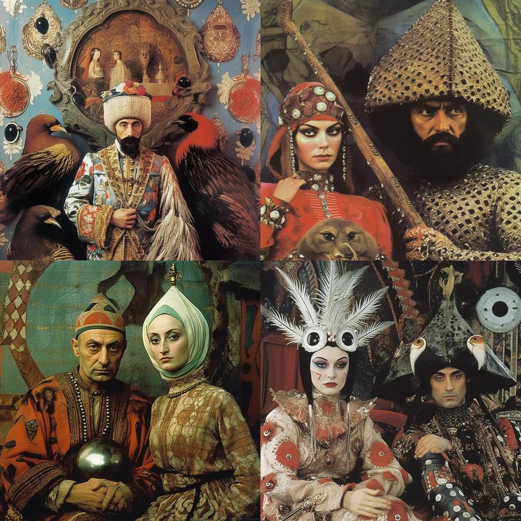 Sergei Parajanov style, Midjourney V5.1, render 1 of 4