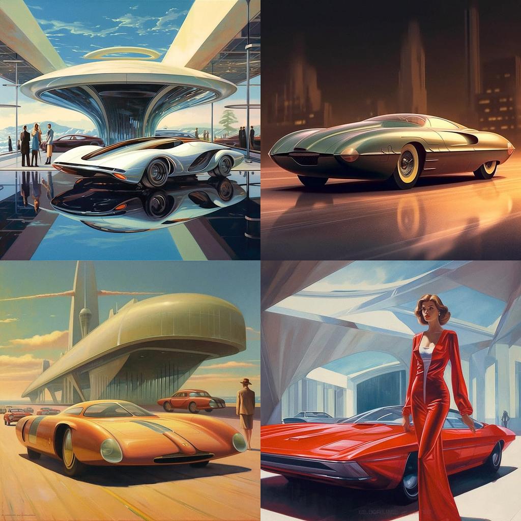 Sergio Pininfarina style, Midjourney V5.1, render 1 of 4