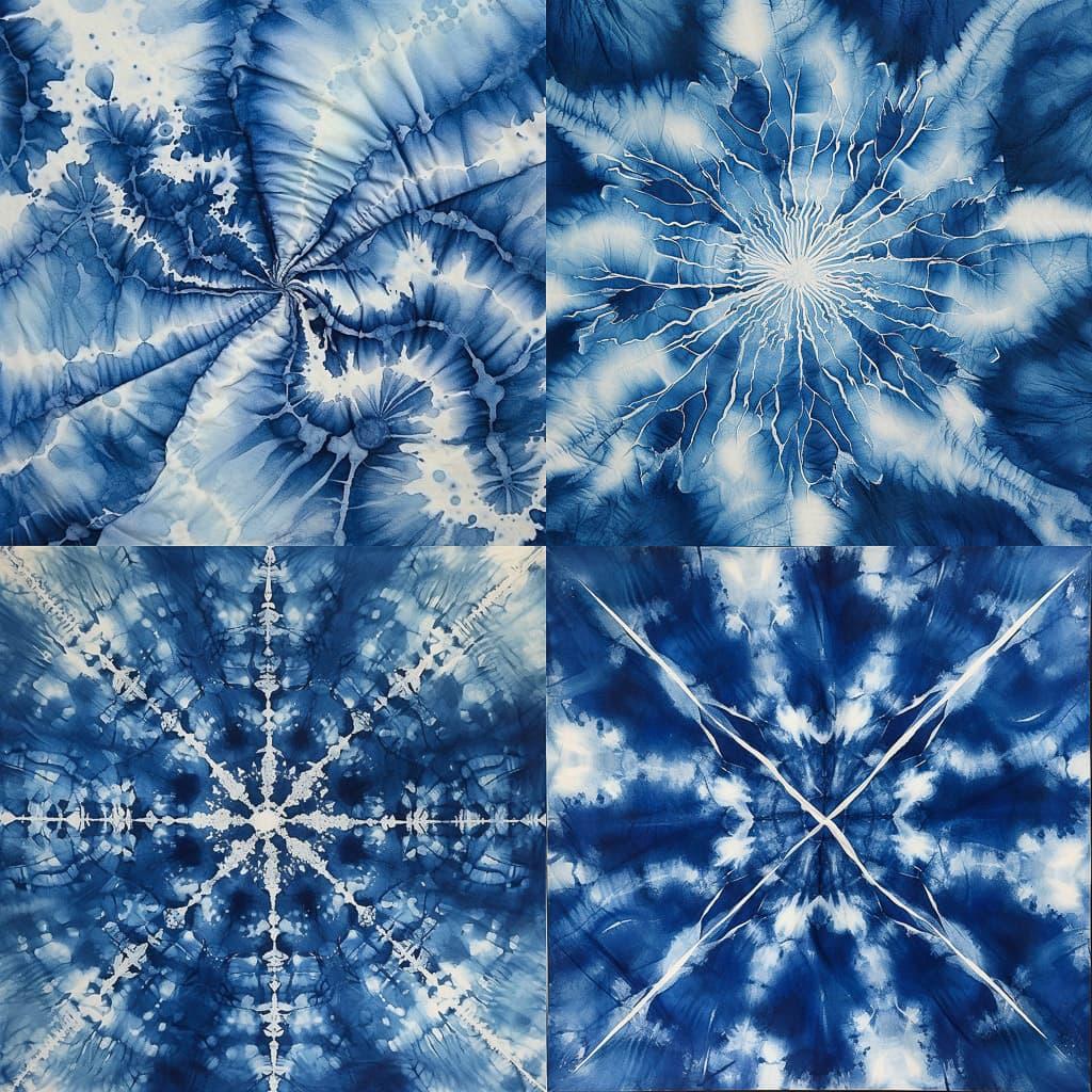 Shibori style, Midjourney V5.1, render 1 of 4