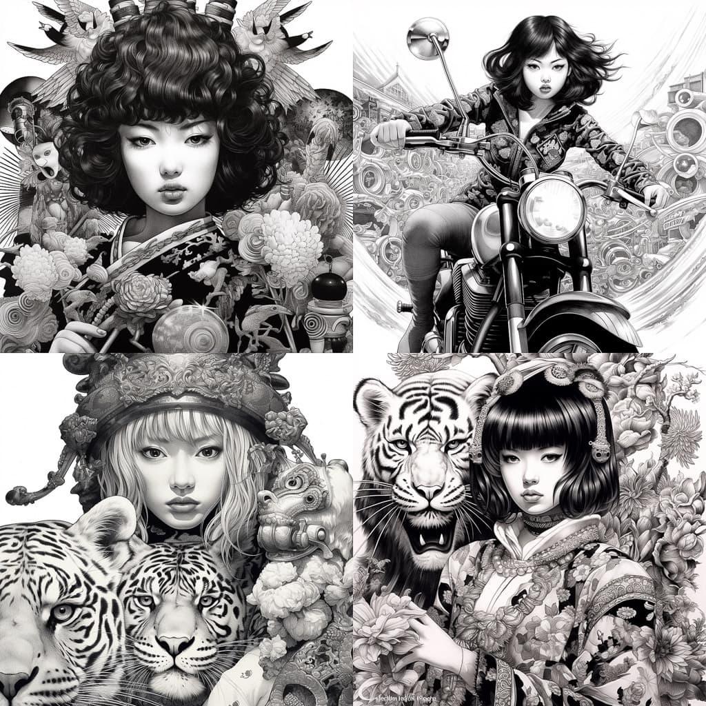 Shohei Otomo style, Midjourney V5.1, render 1 of 4