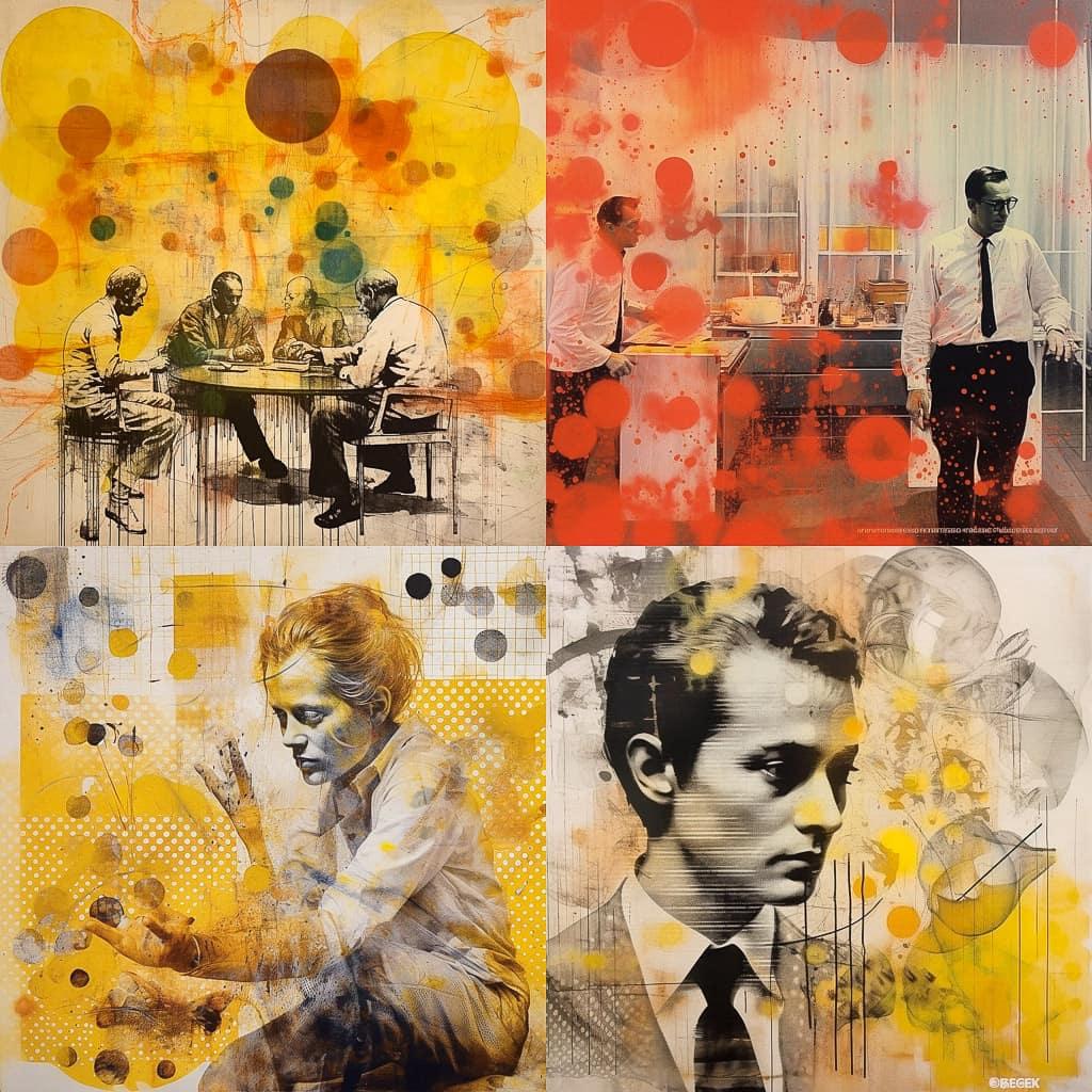 Sigmar Polke style, Midjourney V5.1, render 1 of 4