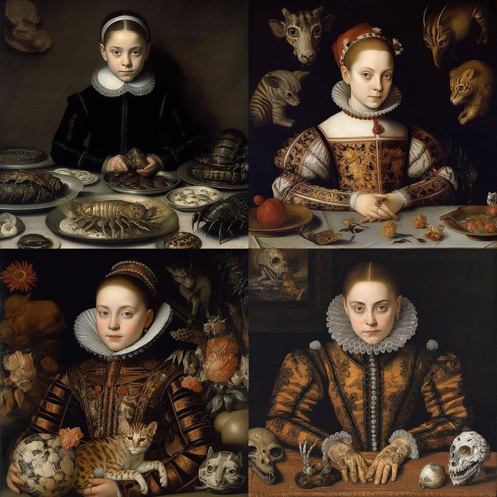 Sofonisba Anguissola style, Midjourney V5.1, render 1 of 4