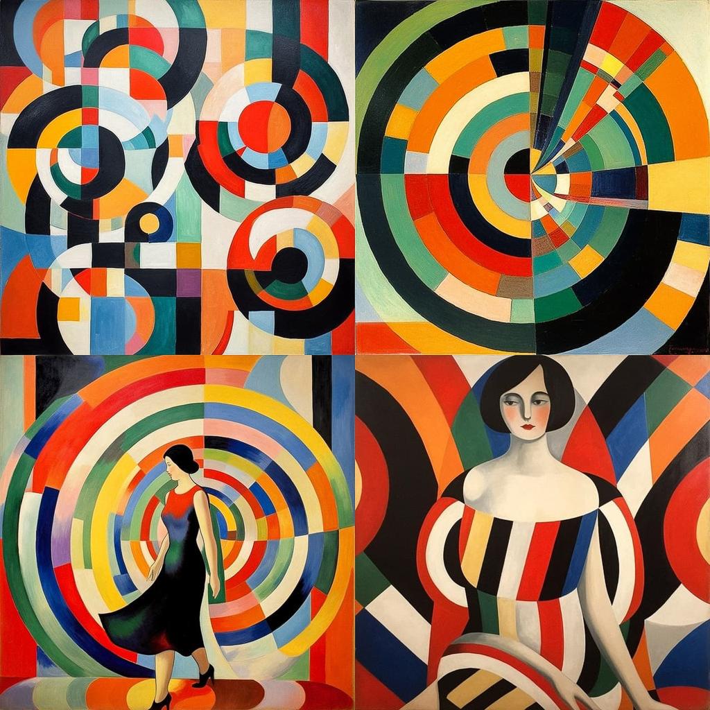 Sonia Delaunay style, Midjourney V5.1, render 1 of 4