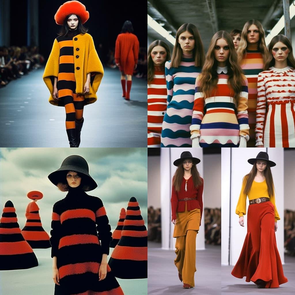 Sonia Rykiel style, Midjourney V5.1, render 1 of 4
