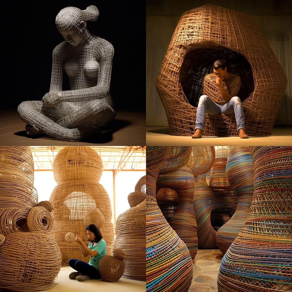 Sopheap Pich style, Midjourney V5.1, render 1 of 4