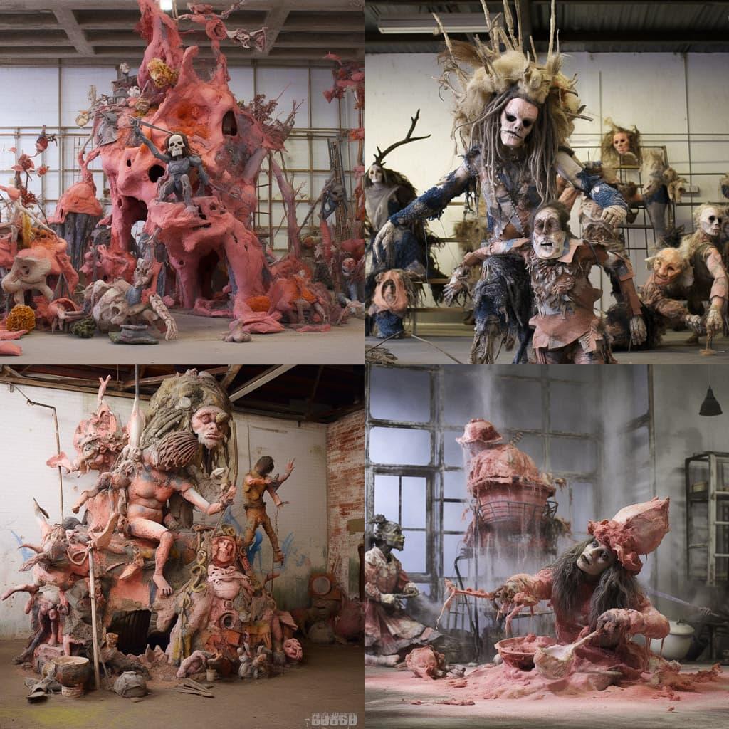 Spartacus Chetwynd style, Midjourney V5.1, render 1 of 4