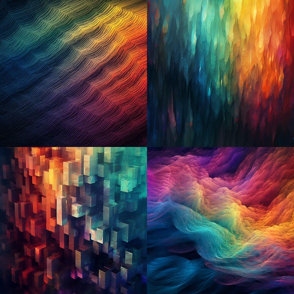 Spectral texture style, Midjourney V5.1, render 1 of 4