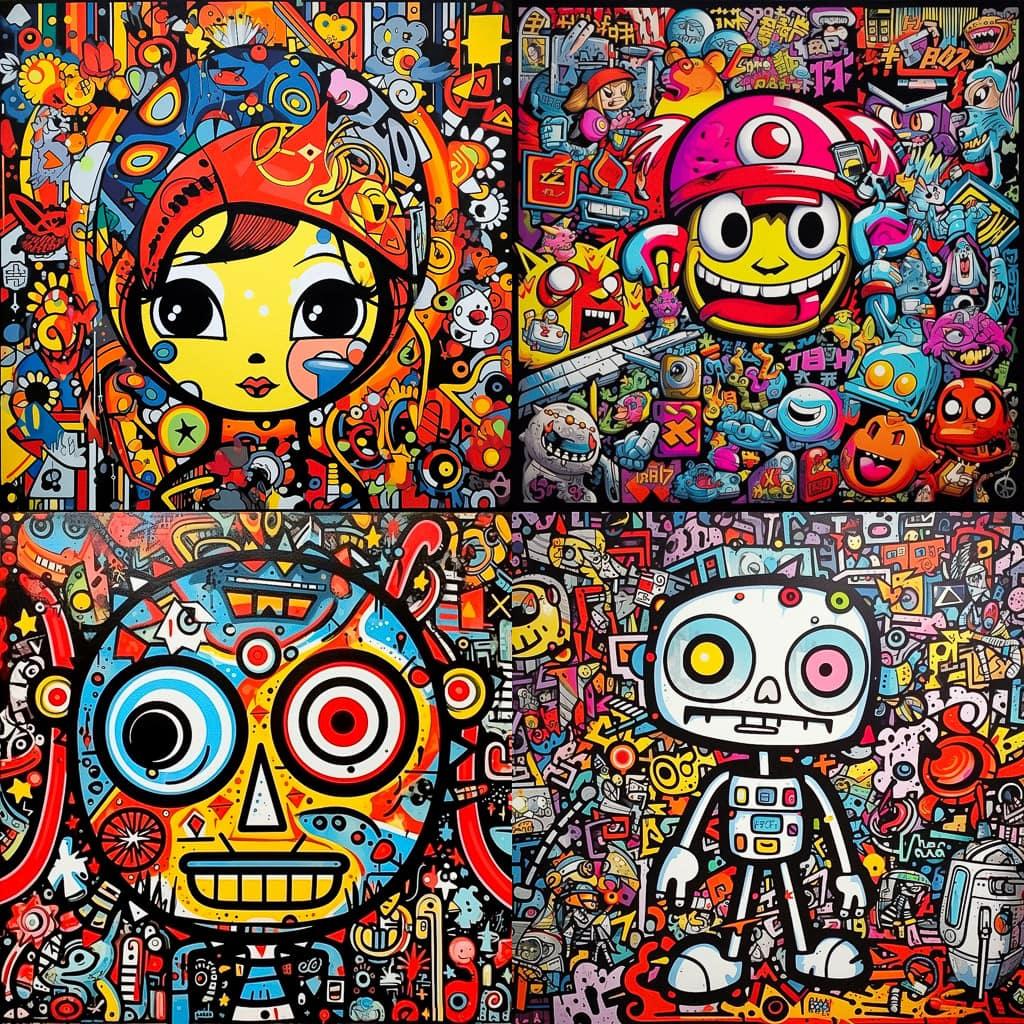 Speedy Graphito style, Midjourney V5.1, render 1 of 4