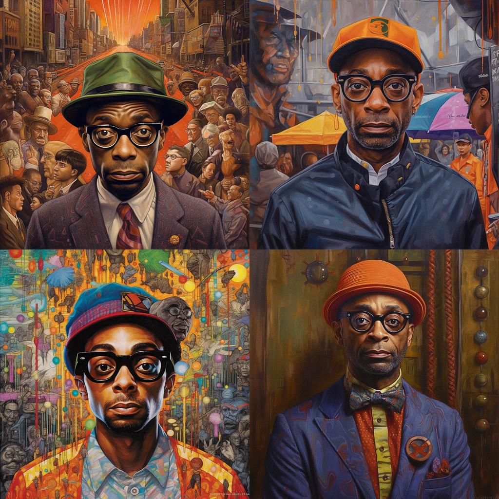 Spike Lee style, Midjourney V5.1, render 1 of 4