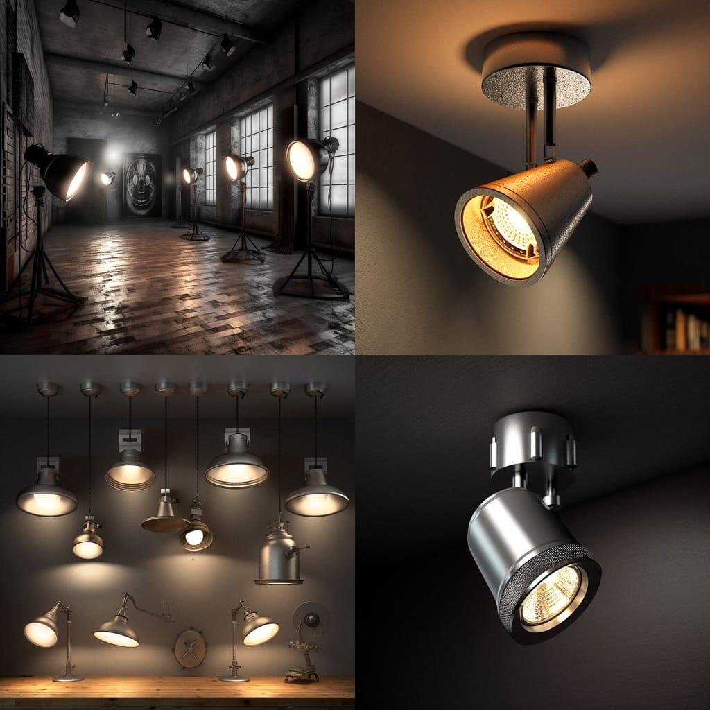 Spotlight lighting style, Midjourney V5.1, render 1 of 4
