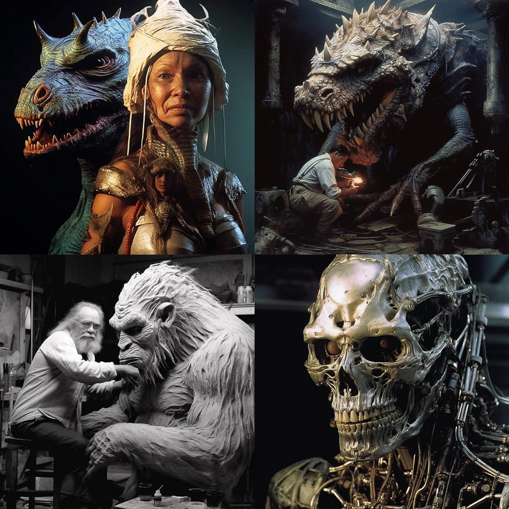 Stan Winston style, Midjourney V5.1, render 1 of 4