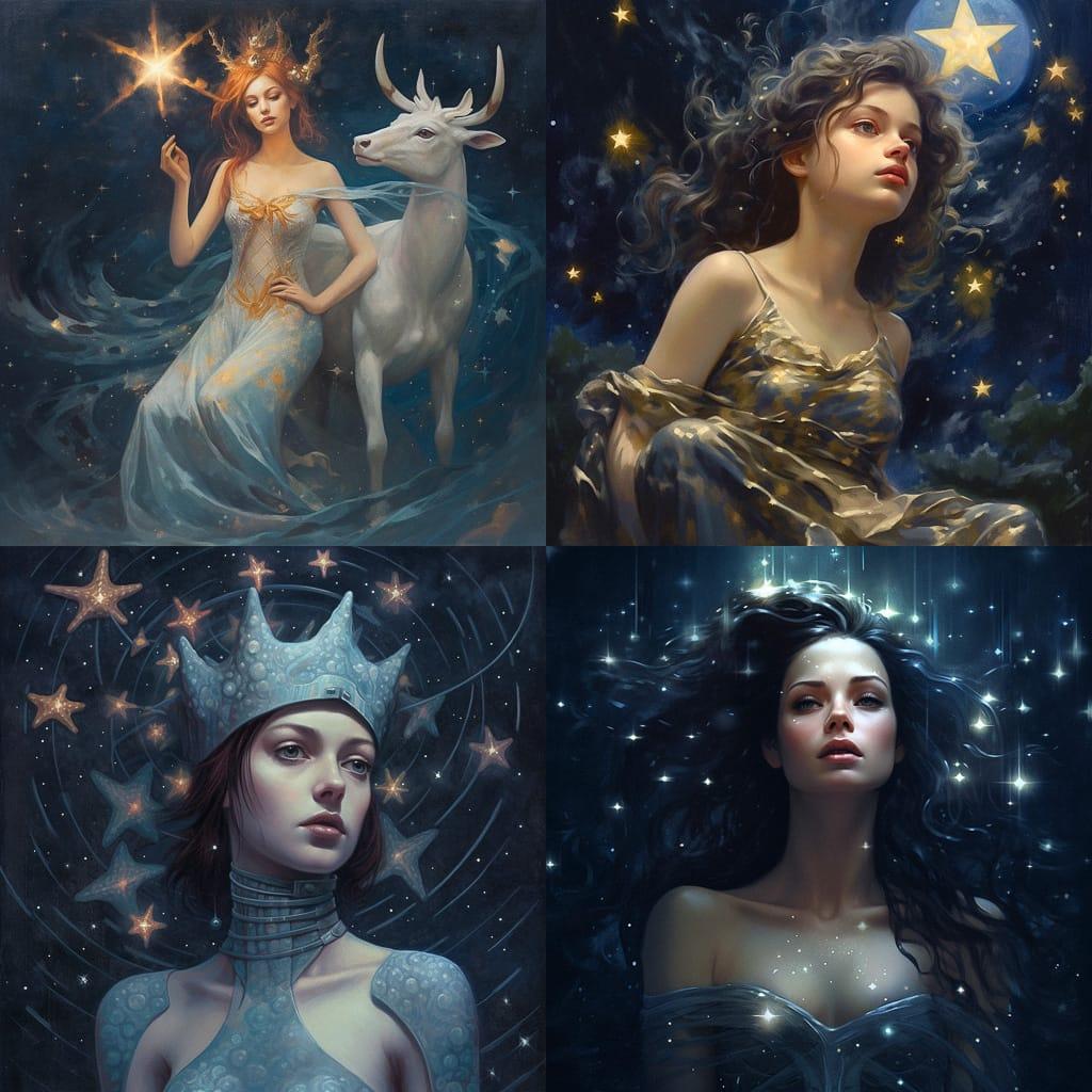 Starlit style, Midjourney V5.1, render 1 of 4