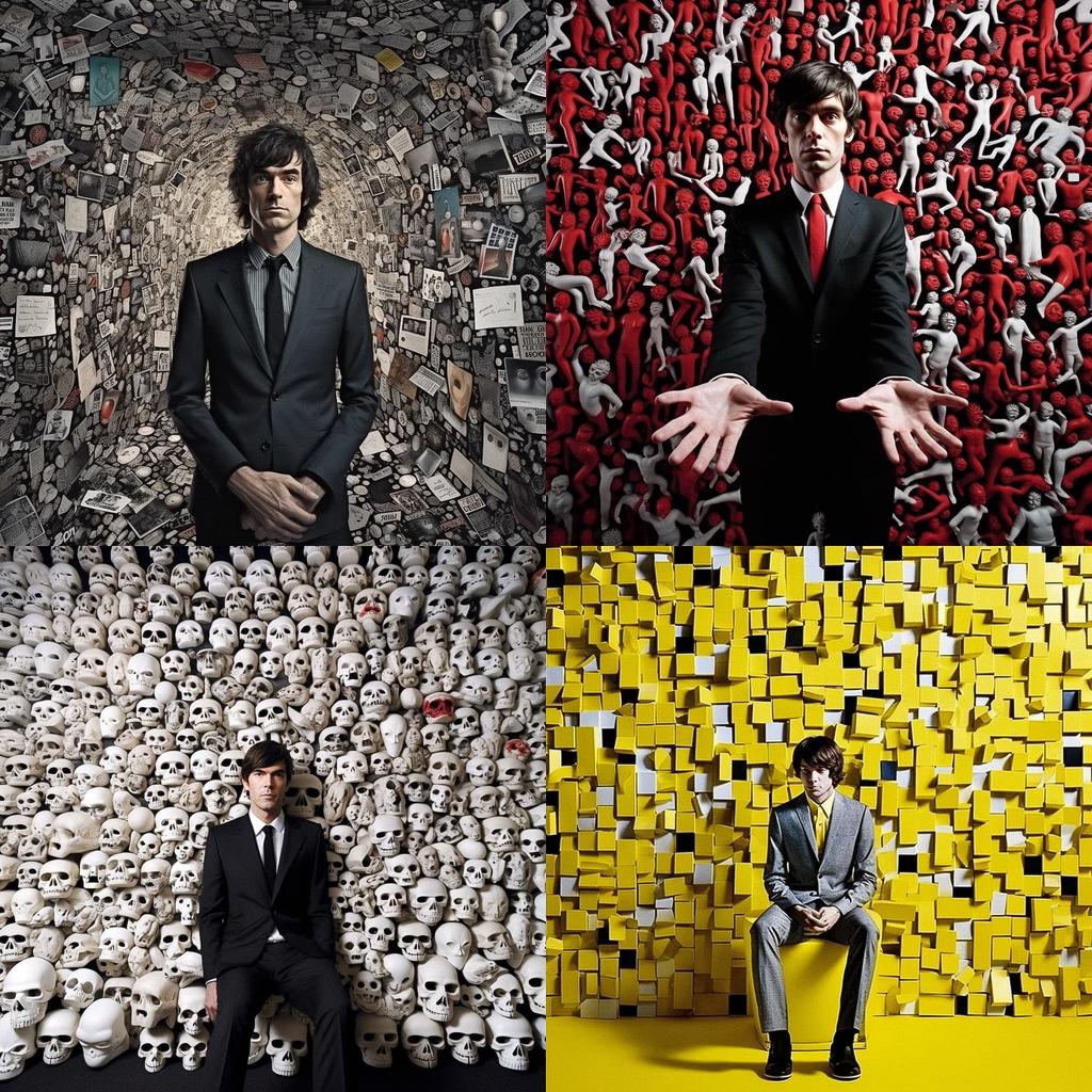 Stefan Sagmeister style, Midjourney V5.1, render 1 of 4