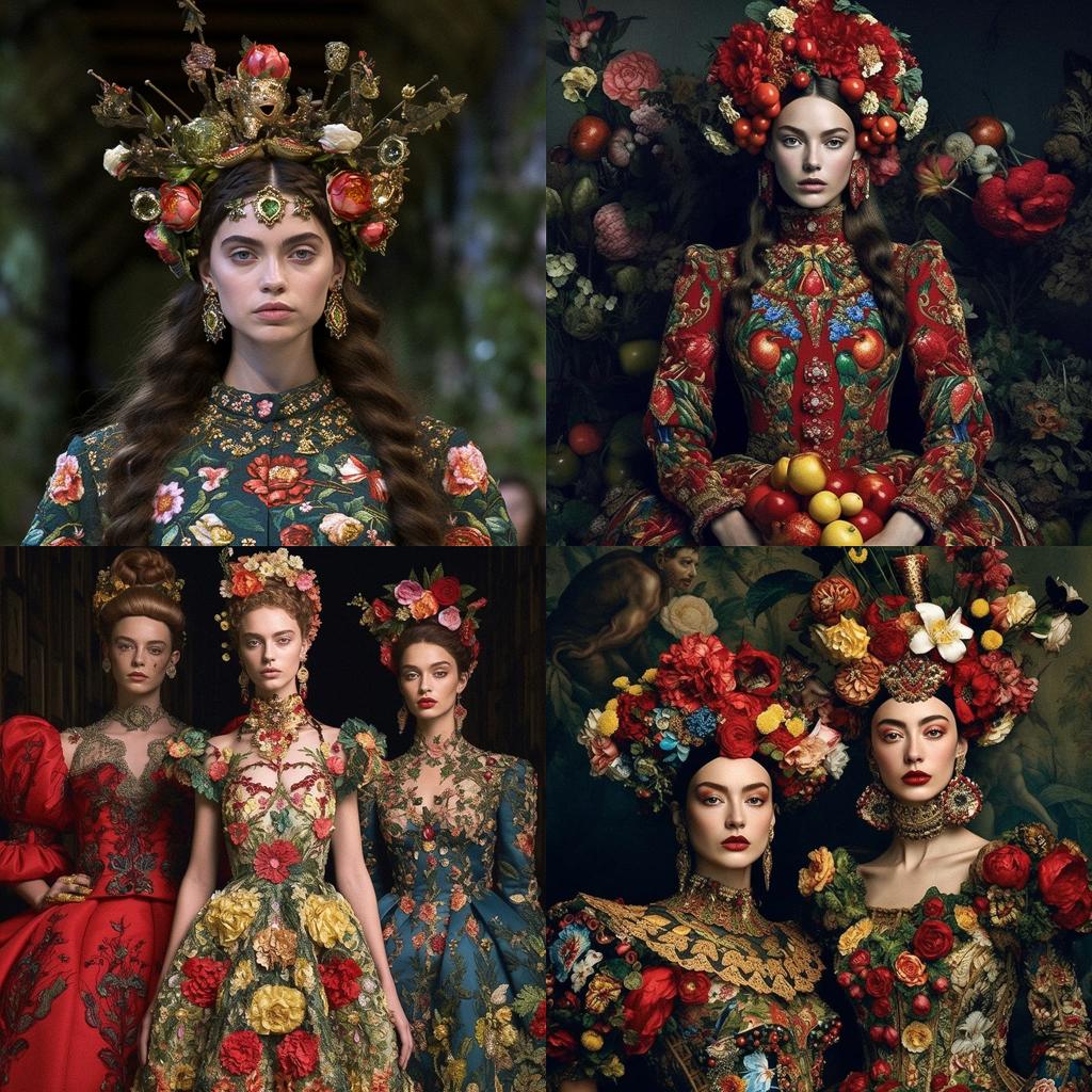 Stefano Gabbana style, Midjourney V5.1, render 1 of 4