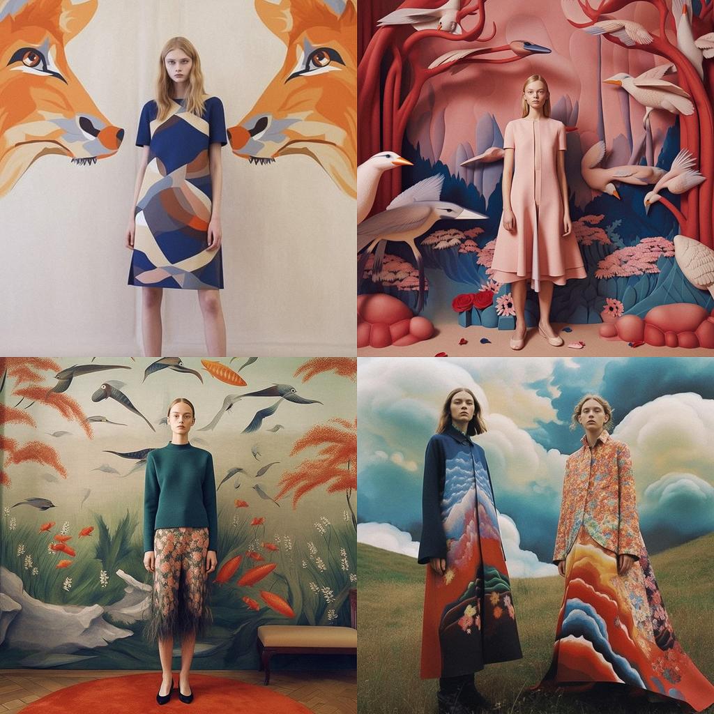 Stella McCartney style, Midjourney V5.1, render 1 of 4