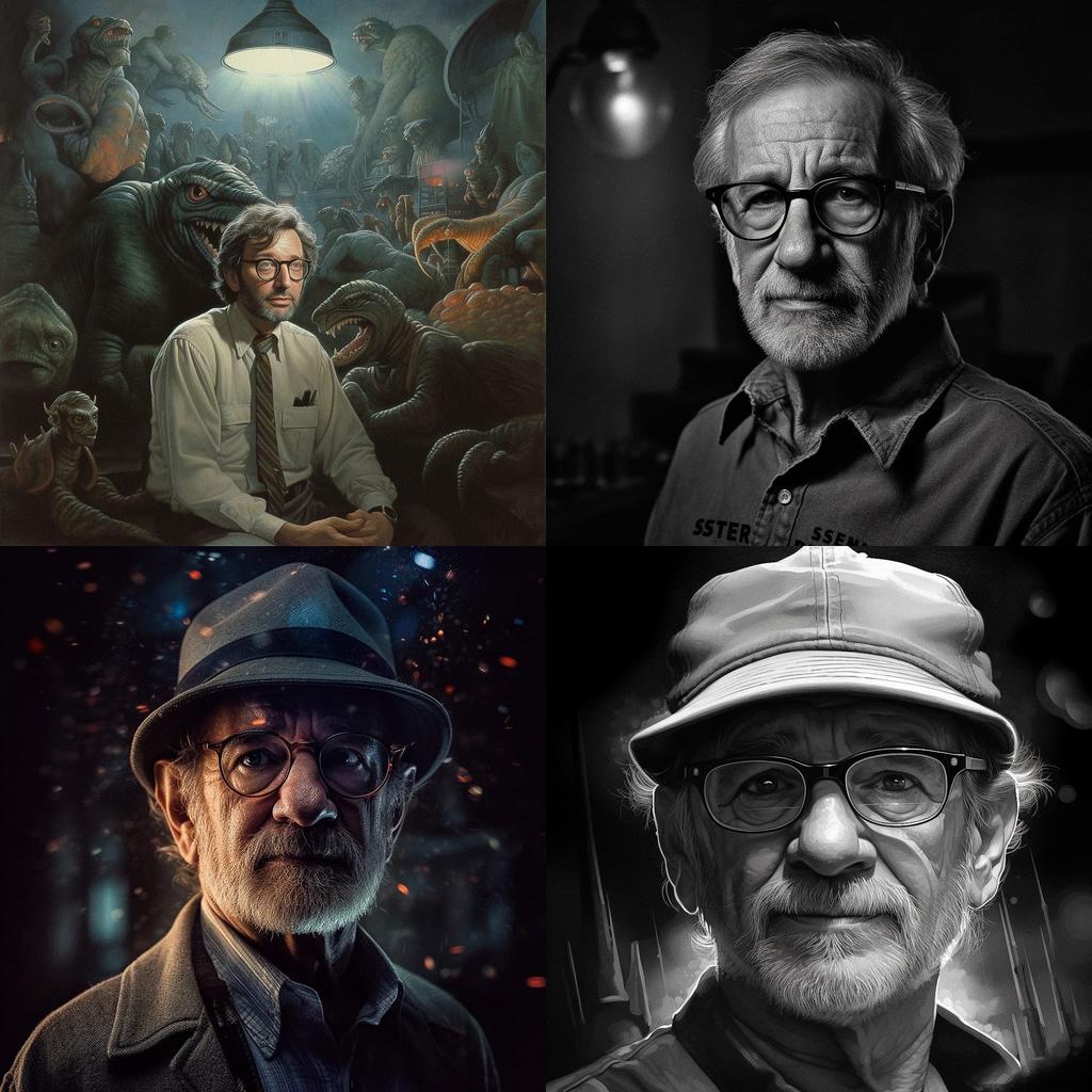 Steven Spielberg style, Midjourney V5.1, render 1 of 4