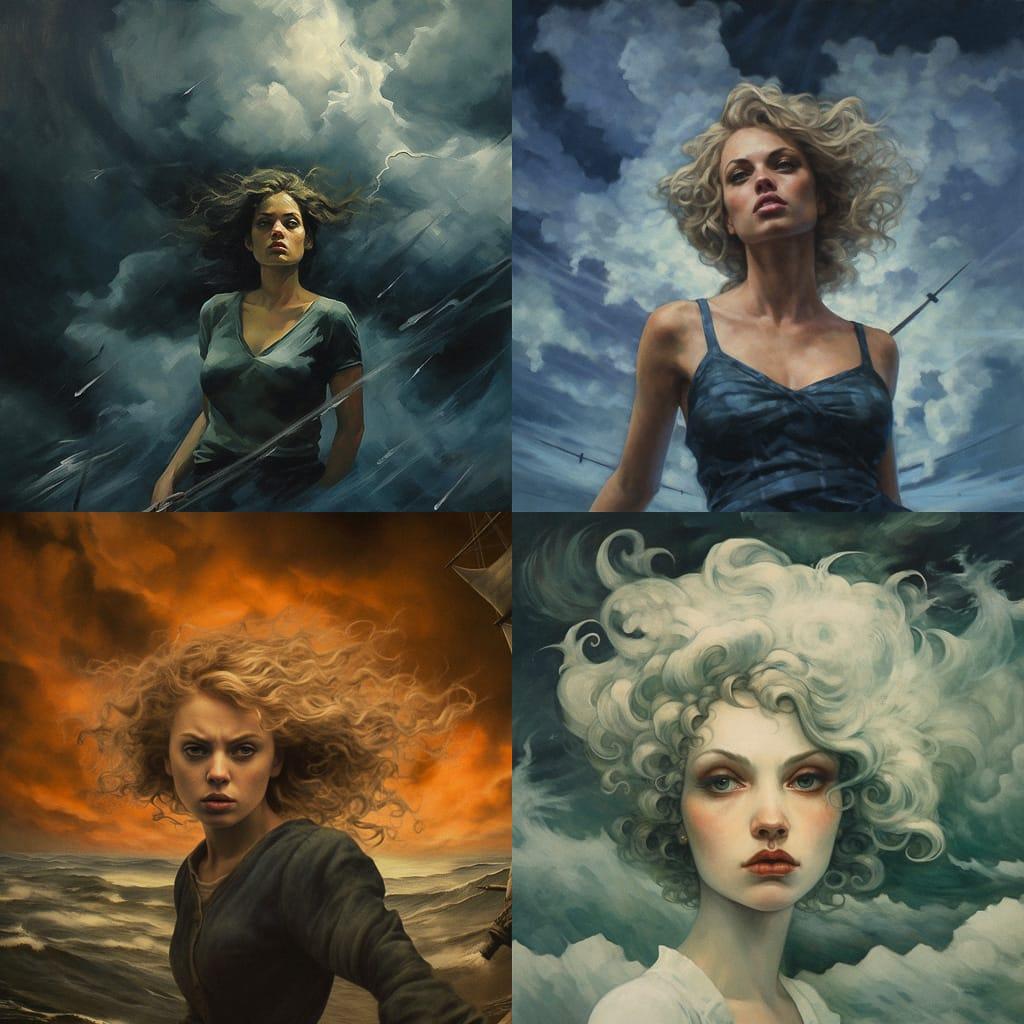 Stormy style, Midjourney V5.1, render 1 of 4