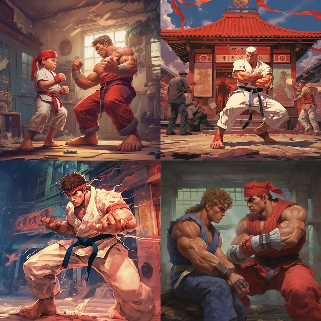 Street Fighter style, Midjourney V5.1, render 1 of 4
