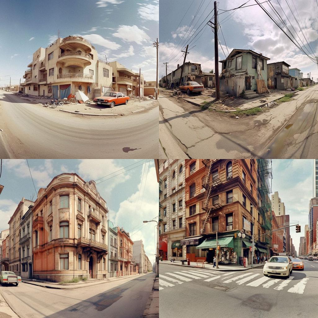 Streetview style, Midjourney V5.1, render 1 of 4