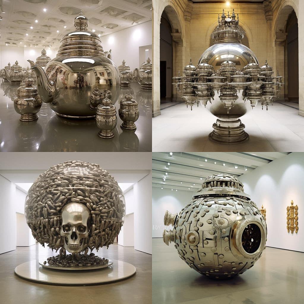 Subodh Gupta style, Midjourney V5.1, render 1 of 4