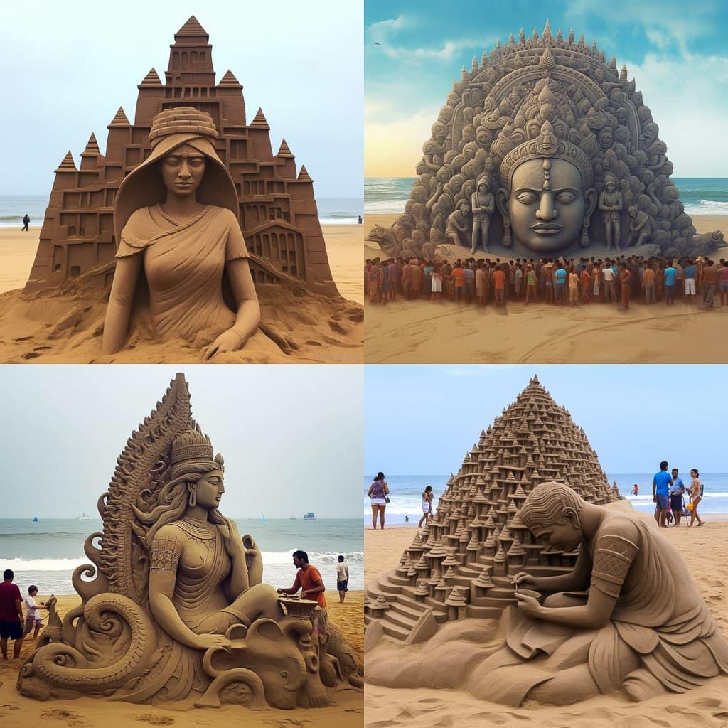 Sudarsan Pattnaik style, Midjourney V5.1, render 1 of 4