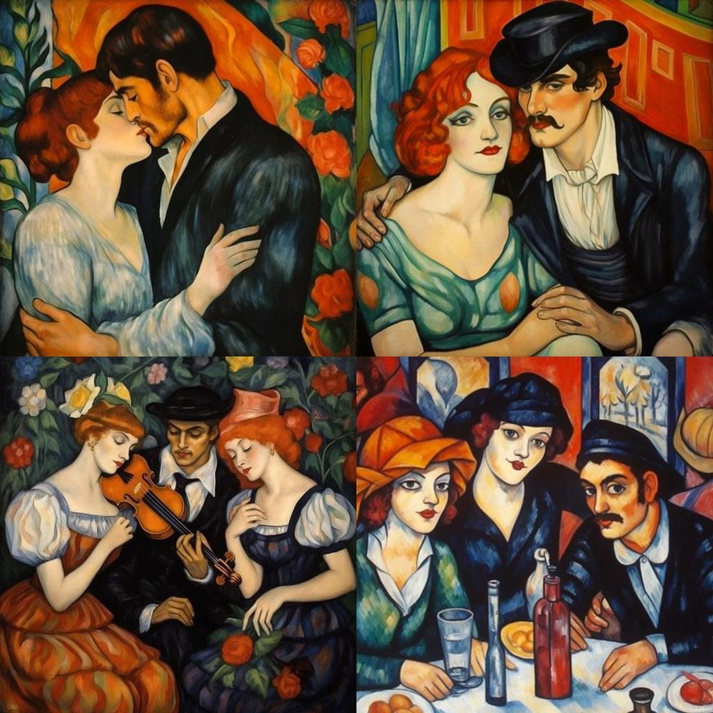 Suzanne Valadon style, Midjourney V5.1, render 1 of 4