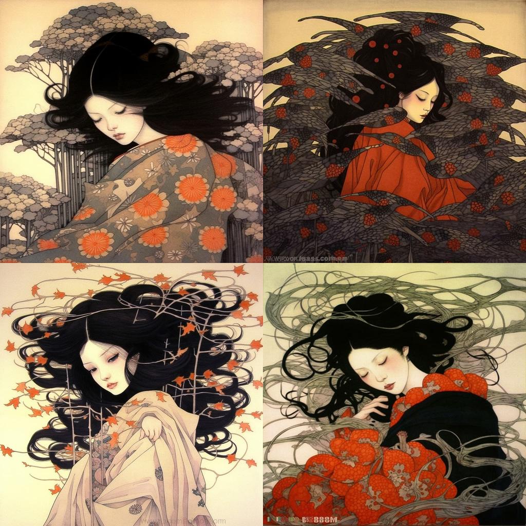 Takato Yamamoto style, Midjourney V5.1, render 1 of 4