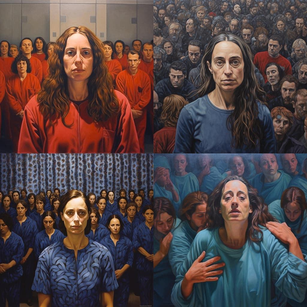 Tania Bruguera style, Midjourney V5.1, render 1 of 4