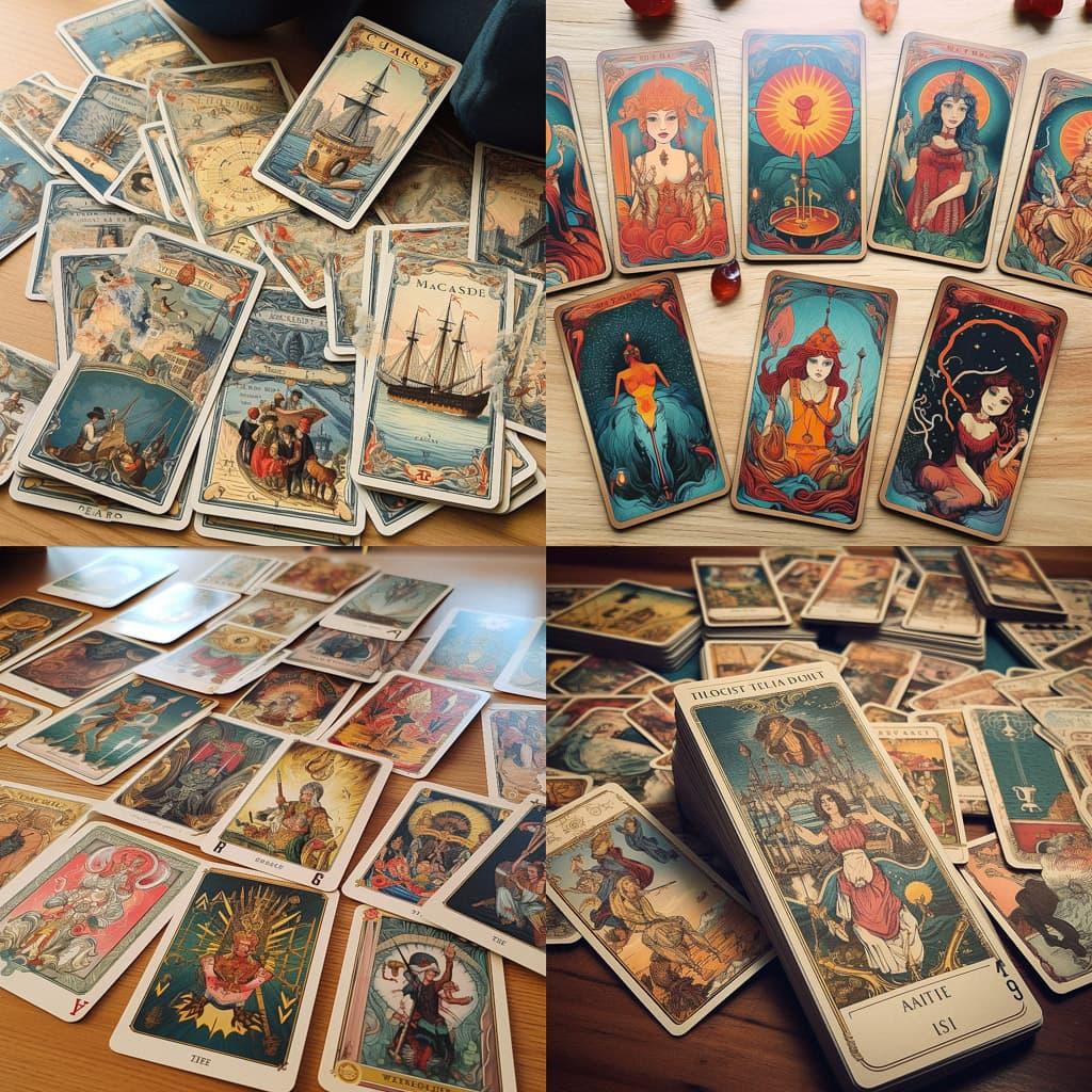 Tarot de Marseille style, Midjourney V5.1, render 1 of 4