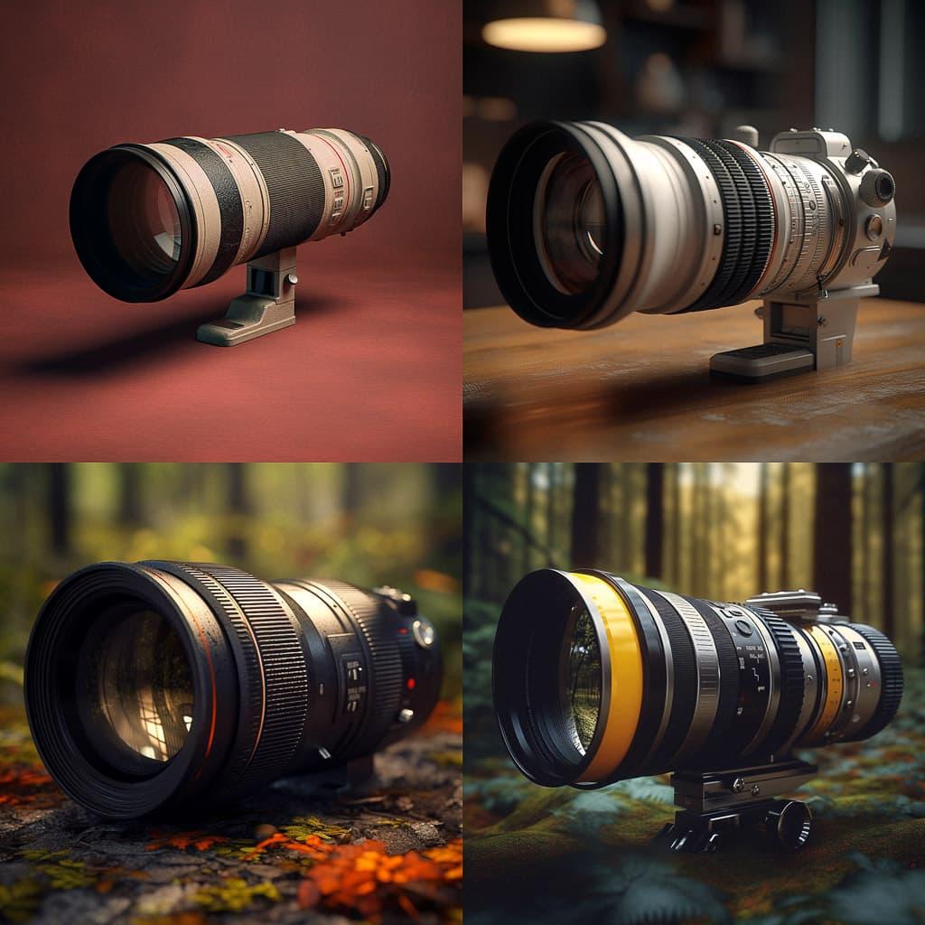 Telephoto lens style, Midjourney V5.1, render 1 of 4