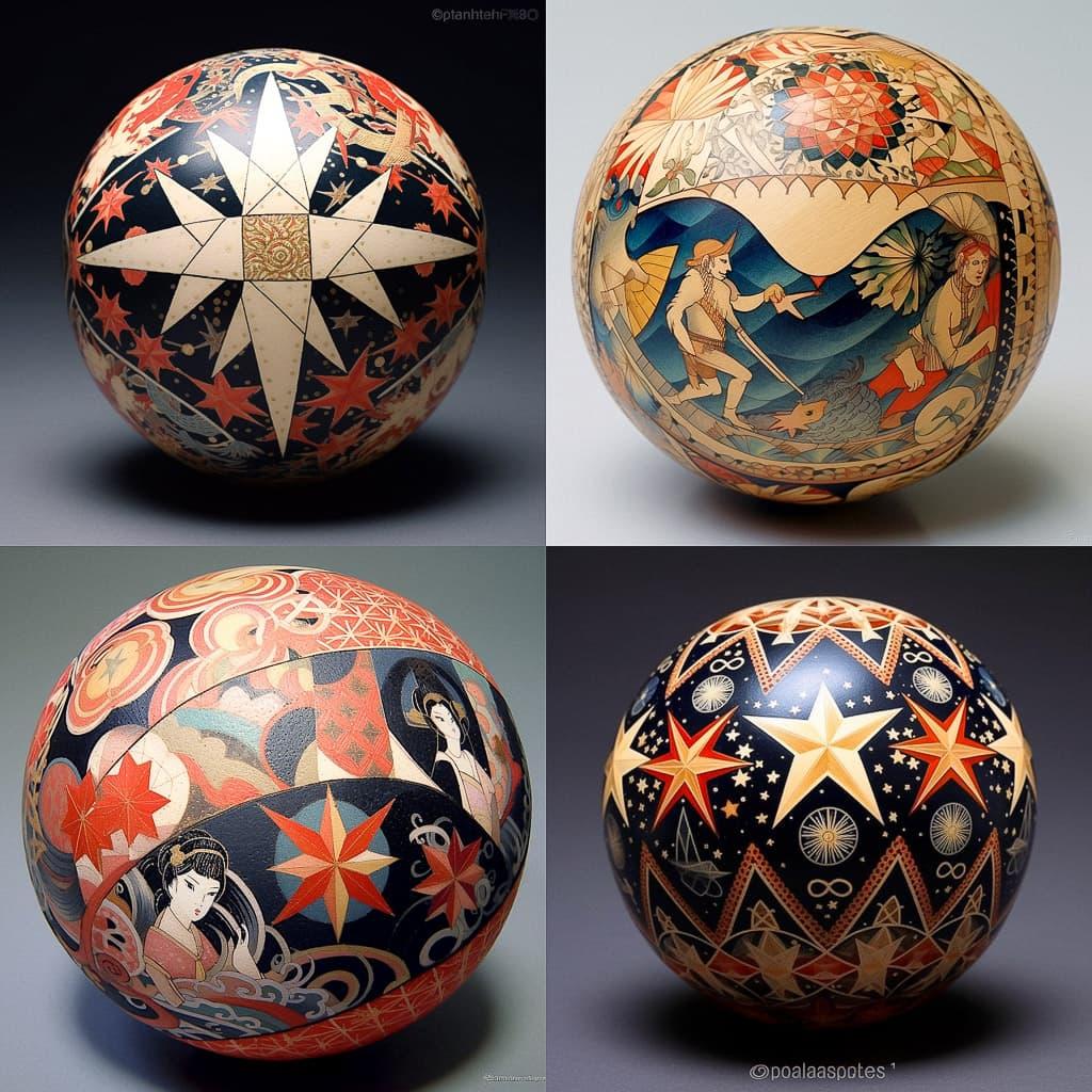 Temari style, Midjourney V5.1, render 1 of 4
