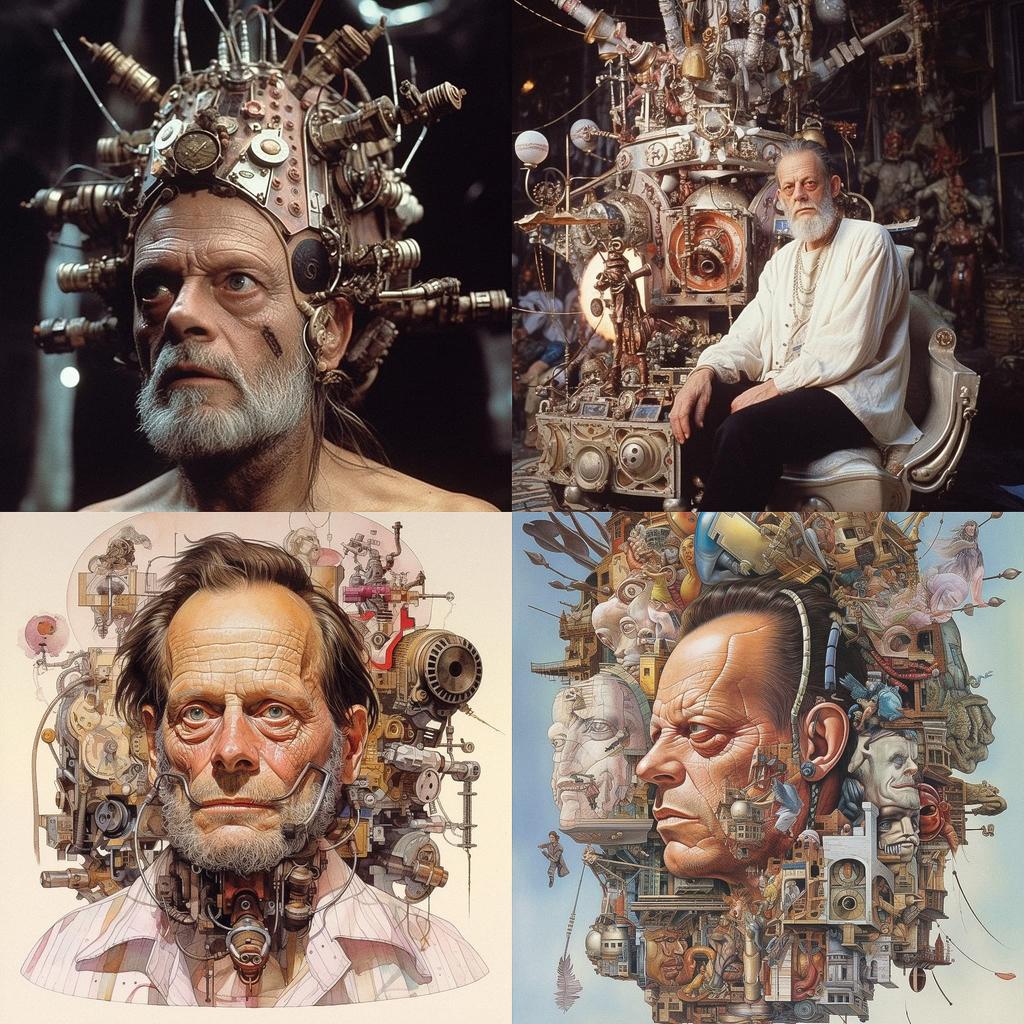 Terry Gilliam style, Midjourney V5.1, render 1 of 4