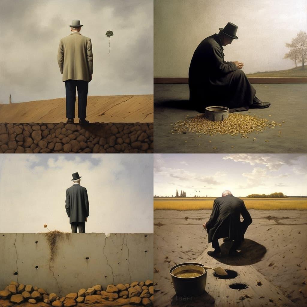 Teun Hocks style, Midjourney V5.1, render 1 of 4