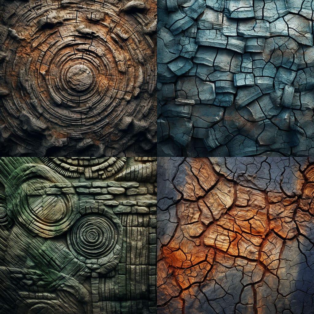 Textured surface style, Midjourney V5.1, render 1 of 4