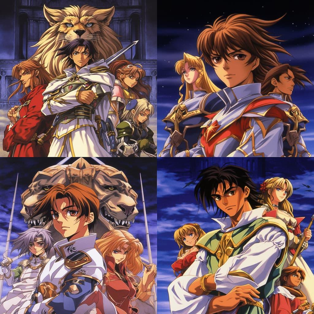 The Vision of Escaflowne style, Midjourney V5.1, render 1 of 4
