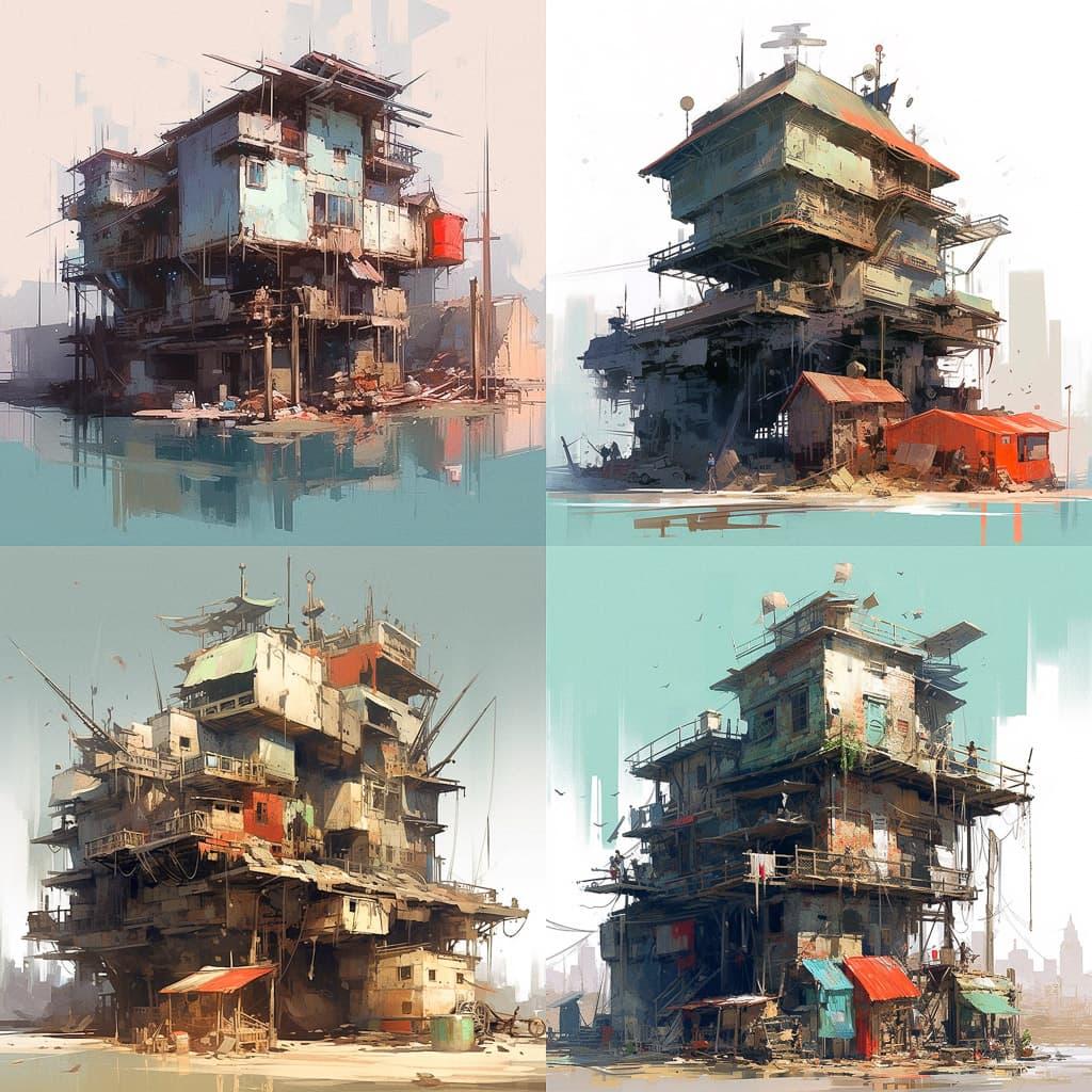 Theo Prins style, Midjourney V5.1, render 1 of 4